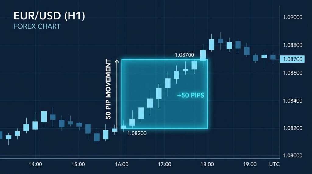 What Does a 50 Pips Move Mean