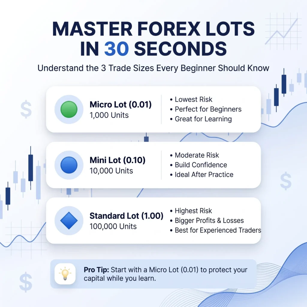 Lot Sizes in forex trading
