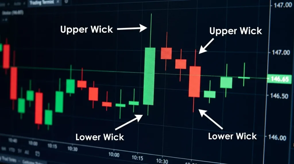 Upper and lower wick